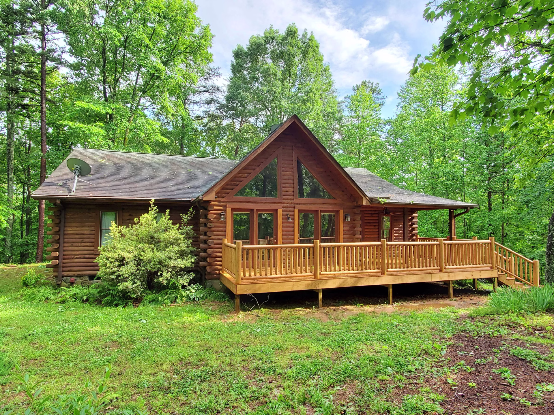 Log home renovation, Greenville, SC.