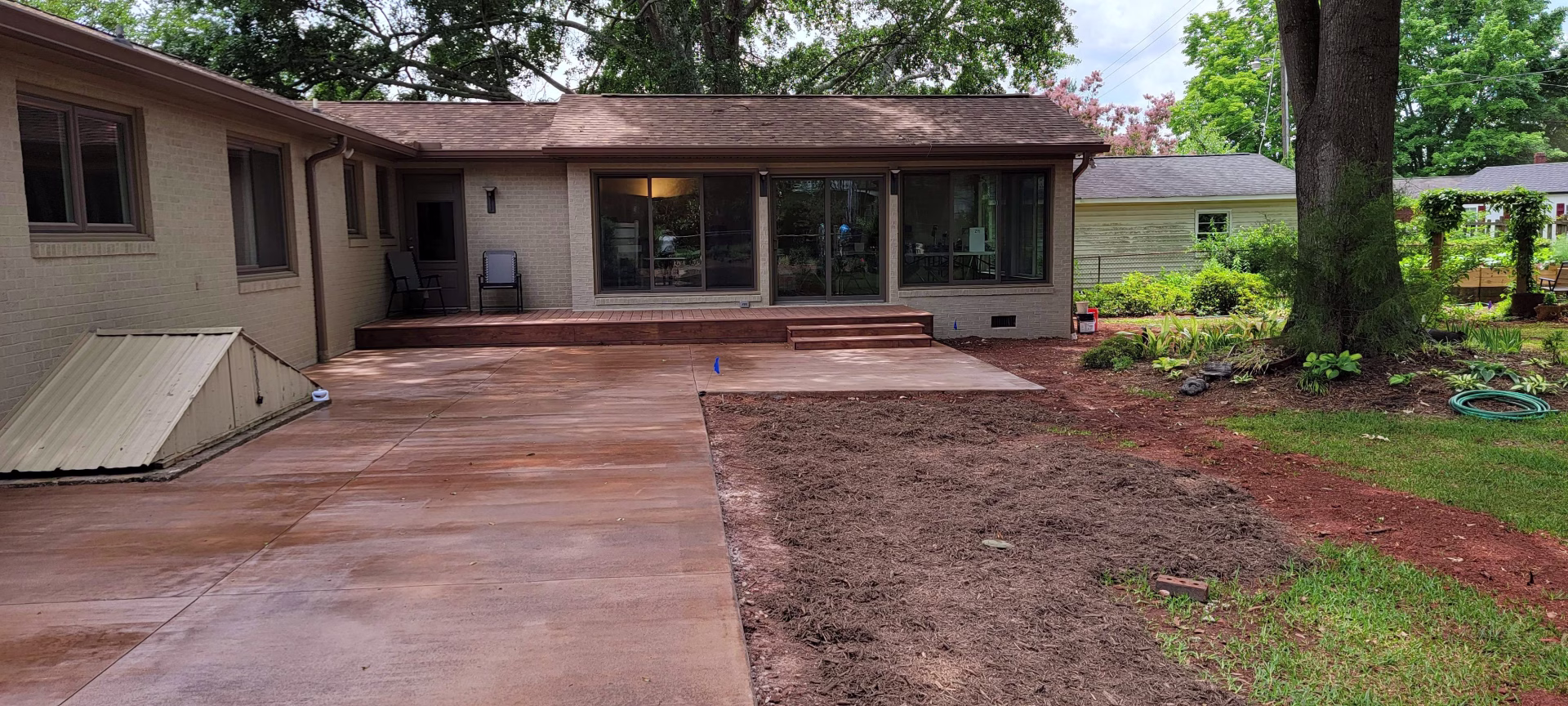 Custom residential room addition, during construction. Greenville, SC