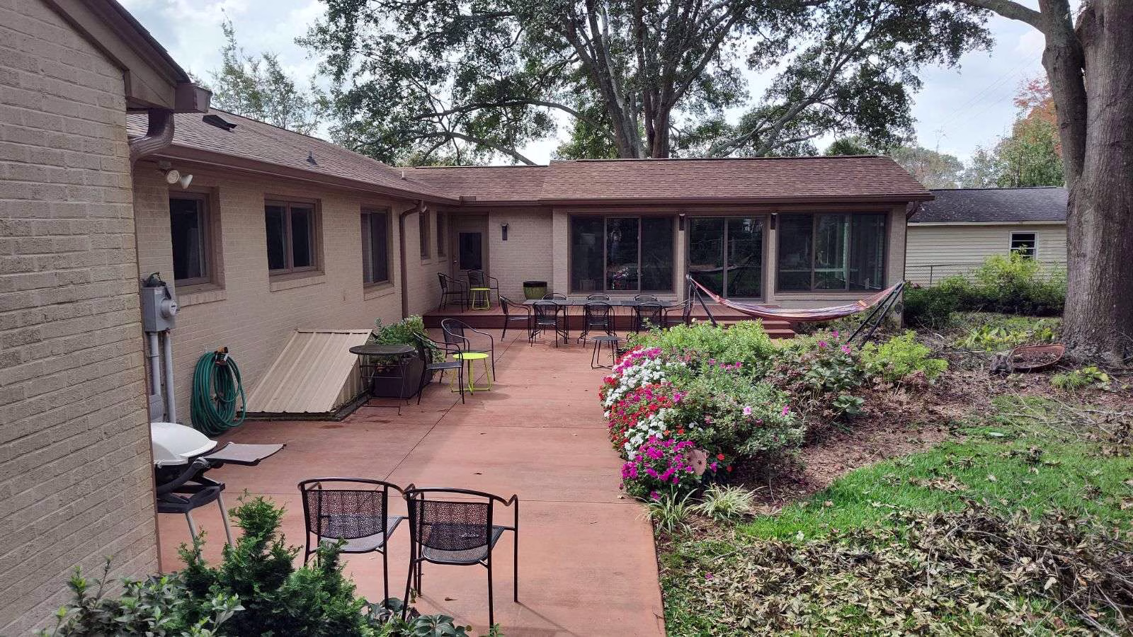 Custom room addition with outdoor patio - after completetion Greenville, SC